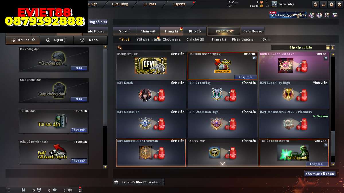 shop acc cf uy tin gia re